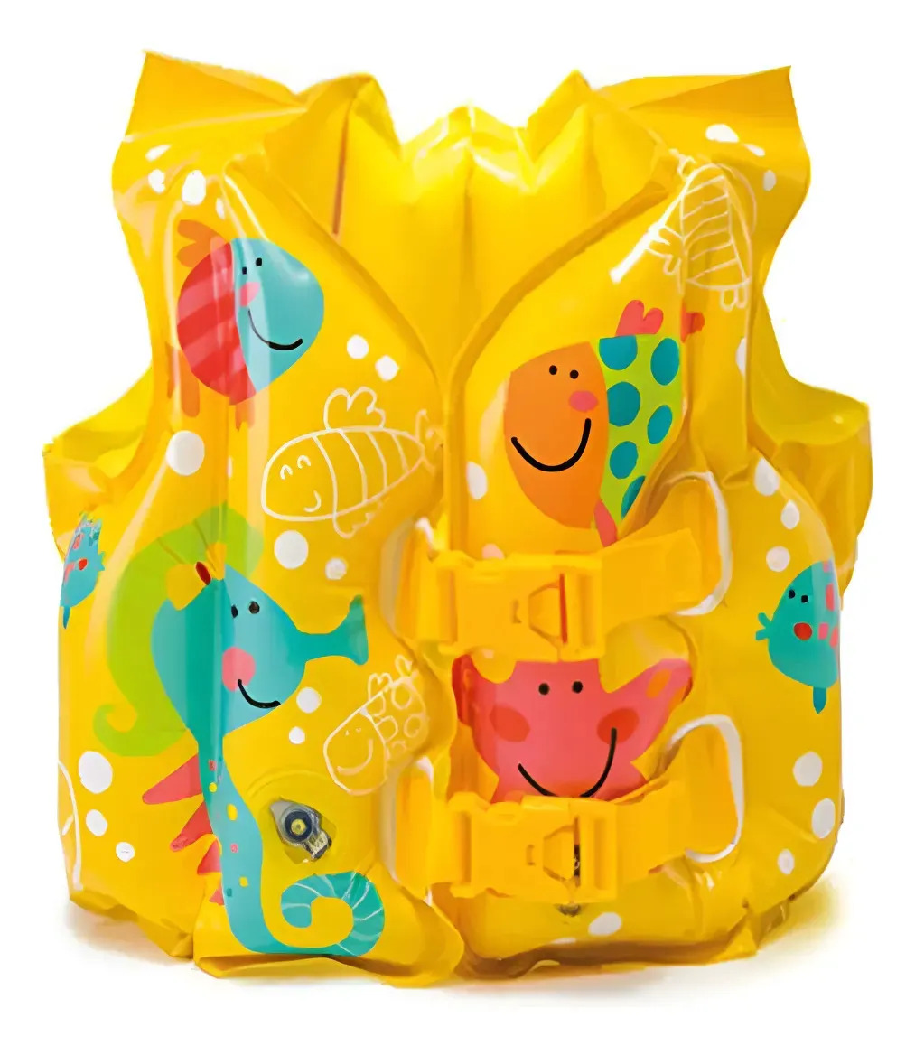 Chaleco Salvavidas Inflable Flotador Alberca Niños 3-6 Años Color Amarillo 3-5 Años
