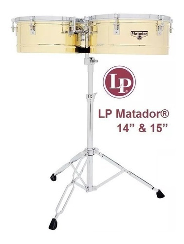 Timbal Lp Matador 14 Y 15 Pulgadas Timbales Dorados