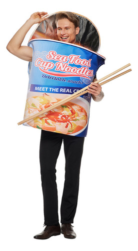 Cosplay Seafood Cup Noodles Costume Unisex Costume Instant