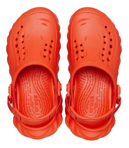 Sandália Crocs Echo Clog T Lava
