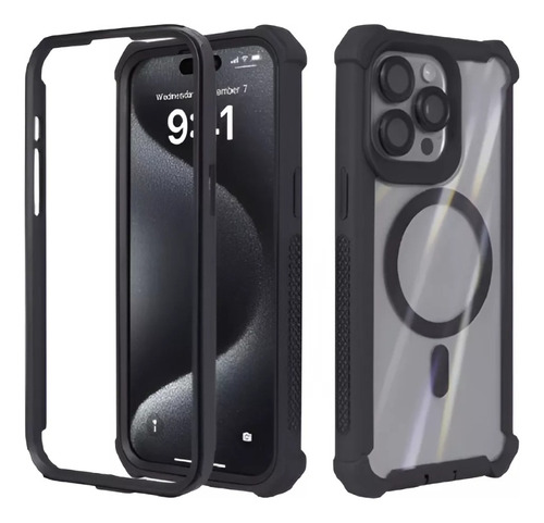 Funda Para iPhone Uso Rudo Defender 2 En 1 Con Magsafe