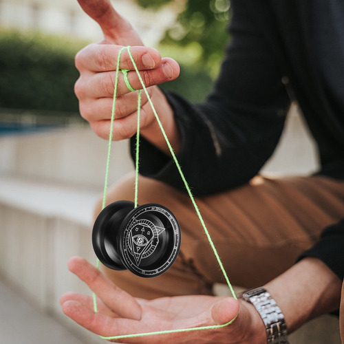 . .. Guante Profesional Yoyo Ball De Aluminio Con Cuerdas