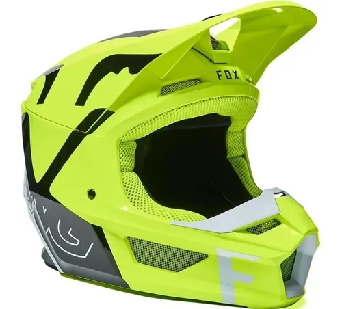 Casco fox v1 amarillo hotsell