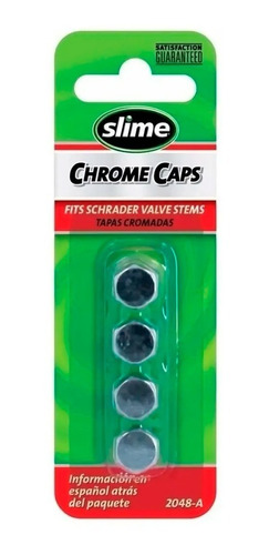 Imagen 1 de 4 de Tapa Valvula X4 Croma Slime Llanta Aluminio Moto Cuatri Auto