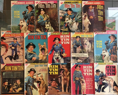 Lote De 14 Comics Cuentos Vintage De Rin Tin Tin Novaro 1958