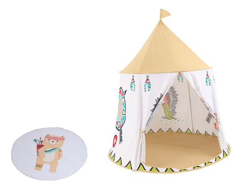Tienda De Campaña Tipo Tipi Con Forma De Castillo De