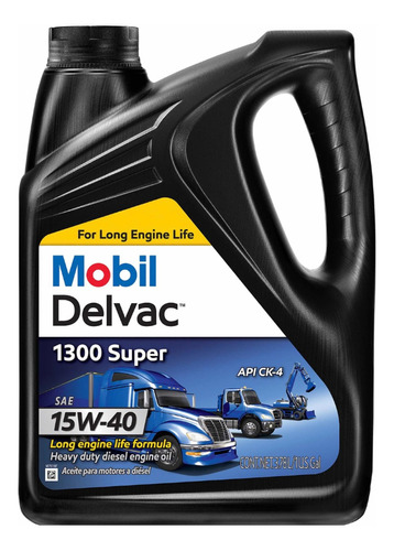 Aceite Mobil Delvac 1300 Super 15w40 Synthetic Blend 3.78l