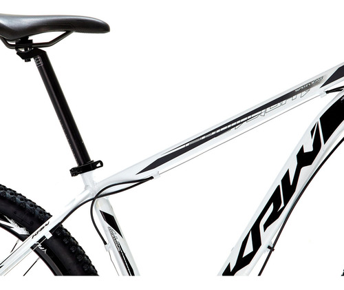 Bicicleta Aro 29 Krw Alumínio 21vel Freio Disco Suspensão S3 Cor Branco/Preto