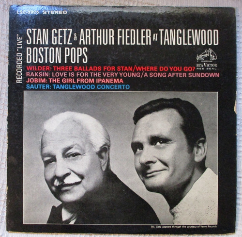 Imagen 1 de 6 de Stan Getz & Arthur Fiedler (boston Pops) At Tanglewood