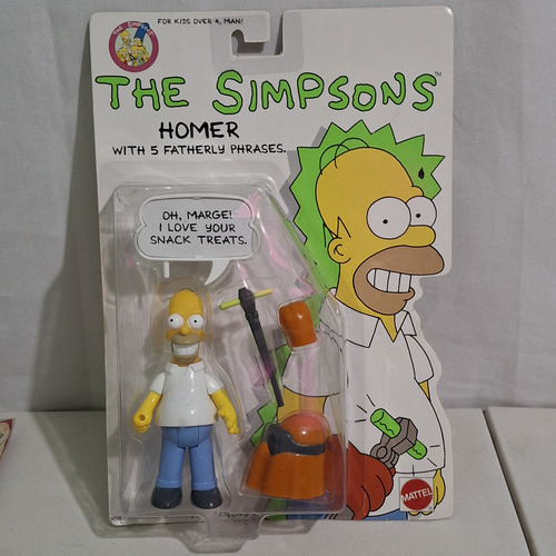 Homer The Simpsons 1990 Mattel Los Simpson Homero (Usado)