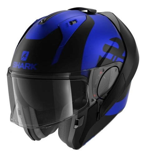 Capacete Moto Shark Evo One Es Kedje Mat Bkb Azul Tamanho do capacete 59/60 (L)
