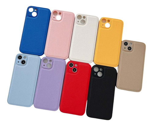 Carcasas Para iPhone De Cuero Premium Variedad De Colores 