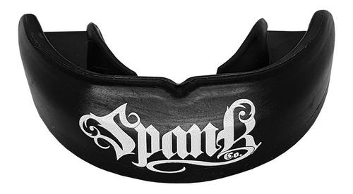 Protetor Bucal Profissional Com Estojo Arcada Superior Spank Cor Preto Sabor Sem Sabor