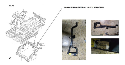 Larguero Central Transversal Trasero Wagon Rnuevo