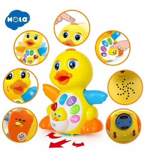 Pato Baila Luz Sonido Musica Hola 808 Juego Didactico Edu