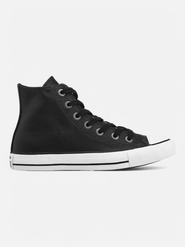 Converse Botitas Cuero Negras Chuck Taylor Hi Leather 37
