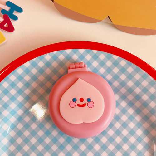Mini Cepillo De Pelo Tamaño De Viaje Espejo Pequeño Con