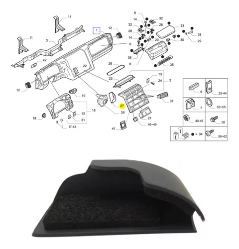Porta Telefono Tablero Nuevo Stralis Iveco 504227375
