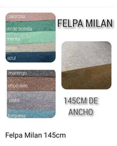 Tela De Tapicería Felpa Milán 1,45 X 10 Metros