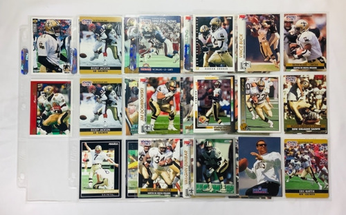 Nfl Tarjetas Santos De Nueva Orleans Colección 57 Pzs Lote