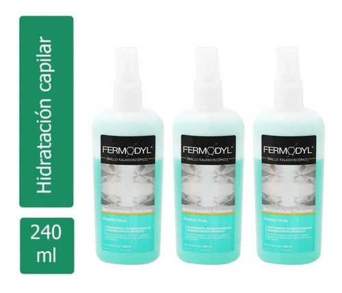 Fermodyl Rehidratación Profunda Brillo Kaleidoscópico 3 Pack