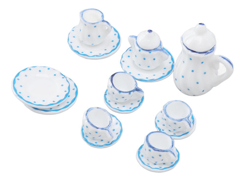 Juego De 15 Tazas De Té En Miniatura, Casa De Muñecas, Minis