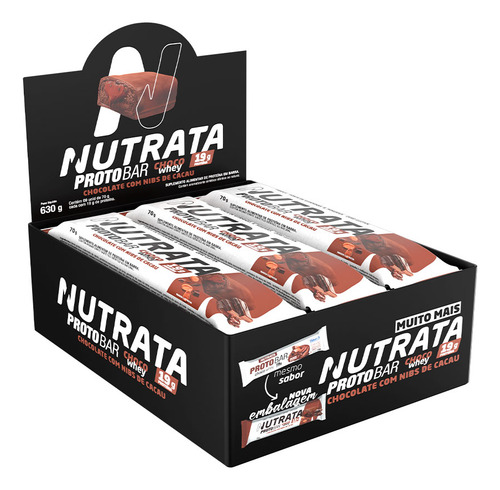 Protobar Whey Bar Proteina Isolada E Concentrada 9un Nutrata
