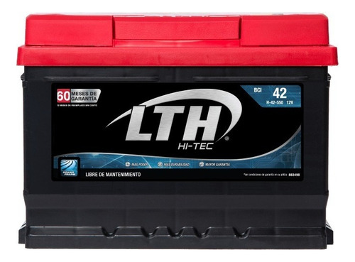 Bateria Lth Hi-tec Nissan Pick Up Nissan 1994 - H-42-550