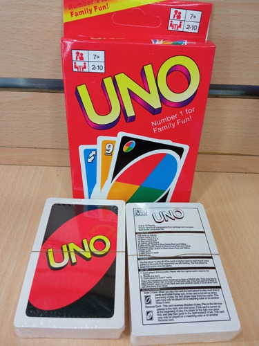 Cartas Uno Juego De Mesa 108 Cartas. Tienda Física 