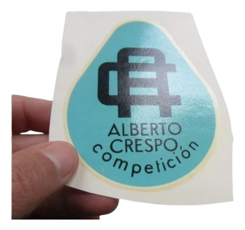 Calco Al Agua Alberto Crespo Monoposto Antiguo Alfa Fiat