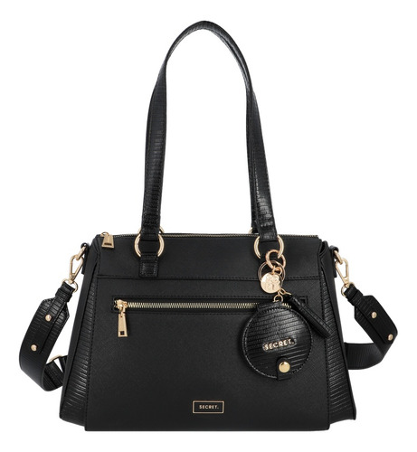 Cartera De Hombro Secret Albacete Fw25 L Negro