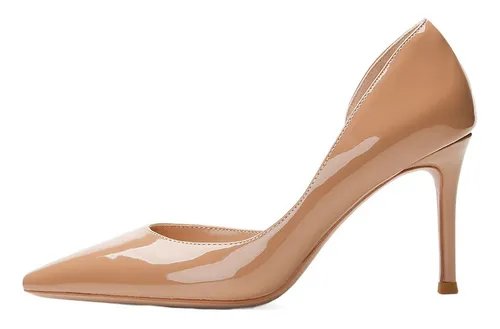 Zapatos De Mujer De Tac n Alto De Talla Grande En Color Nude