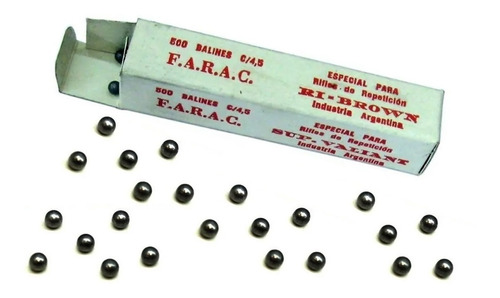 Balines Esfericos Farac 4,5 X 500 Unid