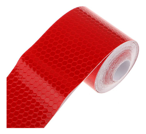 Etiqueta Adhesiva Cinta Reflectante Seguridad Rojo
