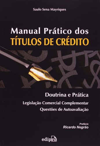 Libro Manual Pratico Dos Titulos De Credito De Mayriques Sau