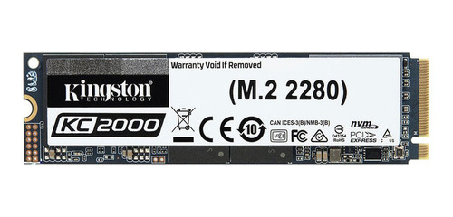 Disco Solido Ssd 500gb Kingston Kc2000 Nvme M.2 2280