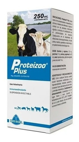 Proteizoo Plus Inmunoestimulante  De 250 Ml Biozoo