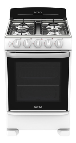 Cocina Patrick Diseño CP6855B a gas/eléctrica 4 hornallas  blanca 220V puerta con visor 68.79L