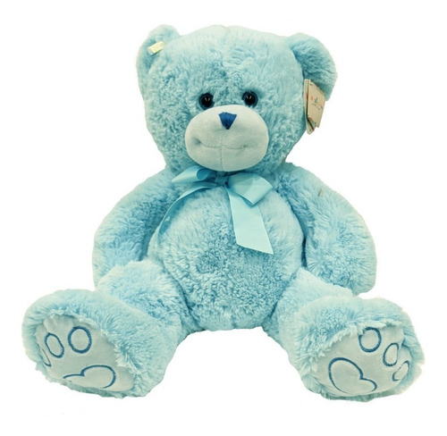 Oso De Peluche 36 Cm Rosa Y Azul Osito Juguete  Sheshu Toys