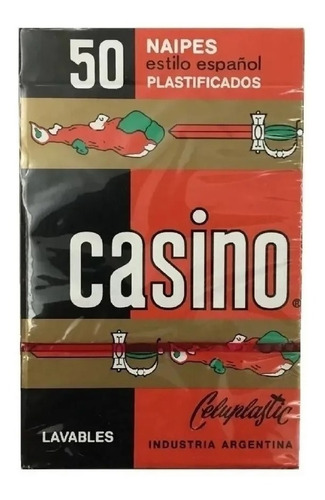Cartas Naipes Casino X50 Estilo Español Plastificado Lavable