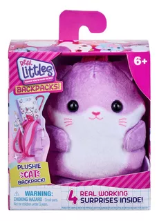 Real Littles Backpack Plushie Cat Gato Shopkins