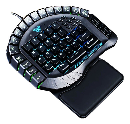 Aula Control Mecánico De Teclado 60 Teclas De Una Sola Mano