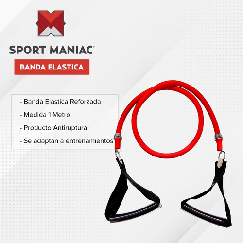 Imagen 3 de 4 de Kit Sport Maniac Step + Banda Elástica + Tobilleras 2kg