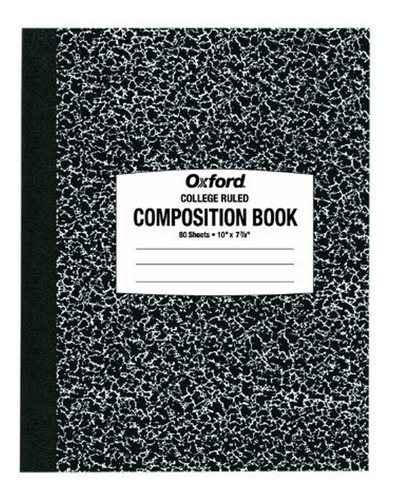 Cuaderno De Composición Oxford, Tamaño 10 X 7-7-8 Universita
