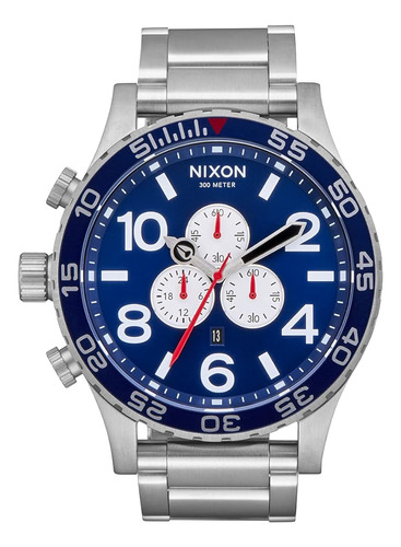 Nixon 51-30 Chrono A083 - Navy Sunray/silver - 300m Reloj De
