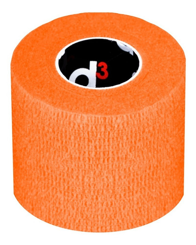 Bandagem Elástica Autoaderente Thumb Tape D3 - 5cm X 5m Cor Laranja