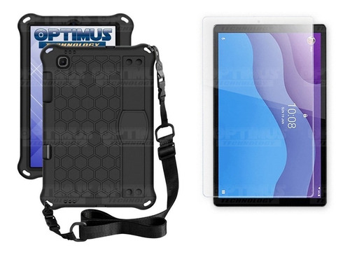 Kit Vidrio Y Forro Tablet Lenovo M10 Hd Tb-x306 Antigolpes
