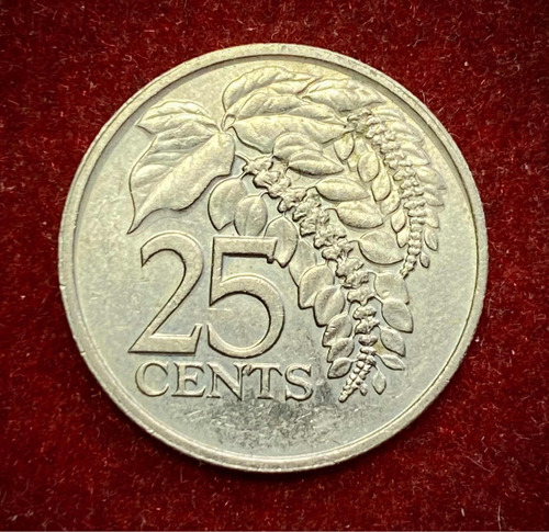 Moneda 25 Centavos Trinidad Y Tobago 1980 Km 32