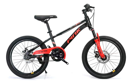 Bicicleta Infantil Deportiva Para Niños R-18 Freno De Disco Color Rojo Tamaño del cuadro 18