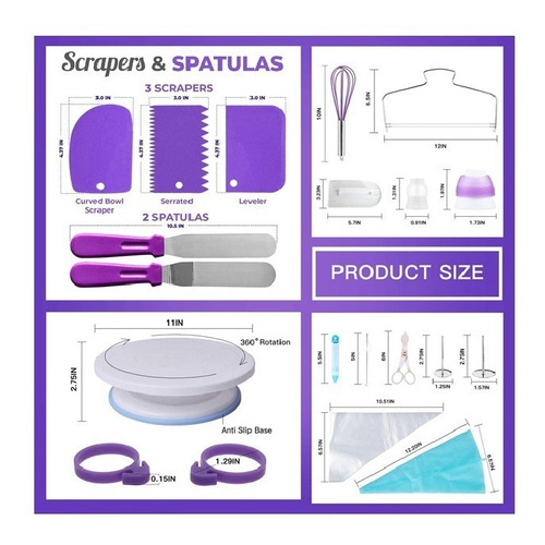 Kit Para Decoracion De Pasteles Juego De 137 Herramientas